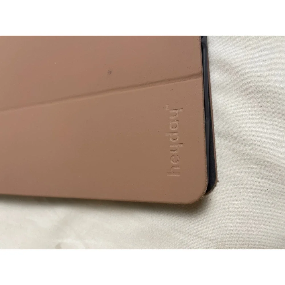 Heyday iPad 10.2-inch Folio Case with Pencil Holder Mauve Pink Stand Cover